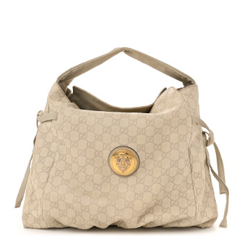 GUCCI Guccissima Medium Hysteria Tote Ivory