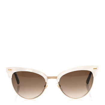 GUCCI Acetate Cat Eye Sunglasses GG4283/S White