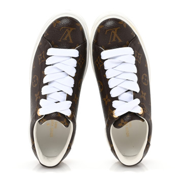 LOUIS VUITTON Patent Monogram Frontrow Sneakers 37