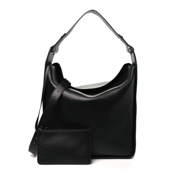 BALENCIAGA Calfskin Logo Embossed Tool 2.0 North-South Tote Black