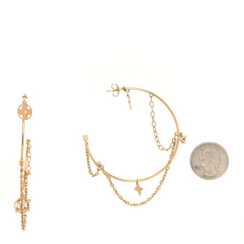 LOUIS VUITTON Roman Holidays Hoop Earrings Gold