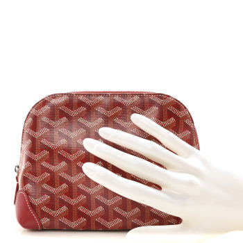 GOYARD Goyardine Vendome Toiletry Pouch Red