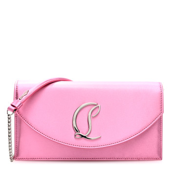 CHRISTIAN LOUBOUTIN Silk Loubi54 Crossbody Clutch Glam