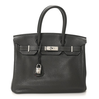HERMES Togo Horseshoe Birkin 30 Etain Rose Mexico