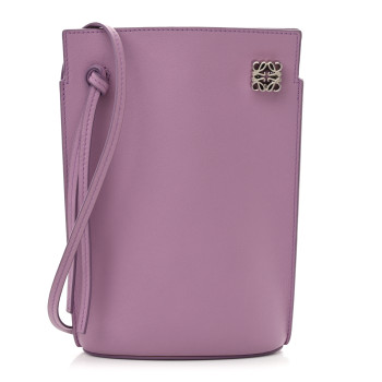 LOEWE Smooth Calfskin Dice Pocket Purple
