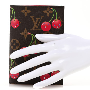 LOUIS VUITTON LV X TM Monogram Cerises Passport Cover