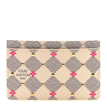 LOUIS VUITTON Damier Azur Studded Card Holder