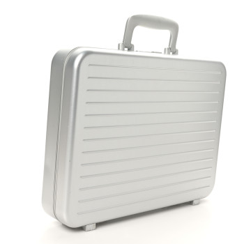 RIMOWA Aluminum Attache Briefcase Silver