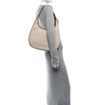 HERMES Toile Natural Barenia Gao Ecru Fauve