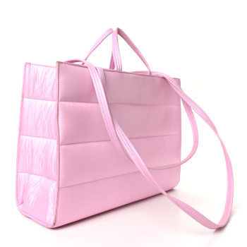 TELFAR Nylon Large Puff Shopping Bag Pink
