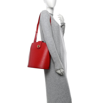 LOUIS VUITTON Epi Cluny Castillan Red