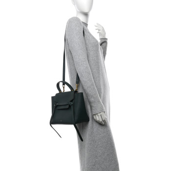 CELINE Grained Calfskin Micro Belt Bag Amazone