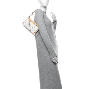 LOUIS VUITTON LV X TM Monogram Multicolor Pochette Accessories White