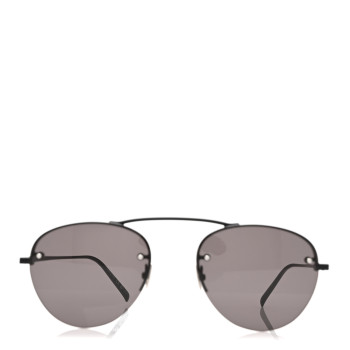 SAINT LAURENT Metal Round Aviator SL 575 Sunglasses Black