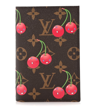 LOUIS VUITTON LV X TM Monogram Cerises Passport Cover