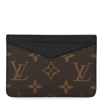 LOUIS VUITTON Monogram Macassar Neo Porte-Cartes Card Holder