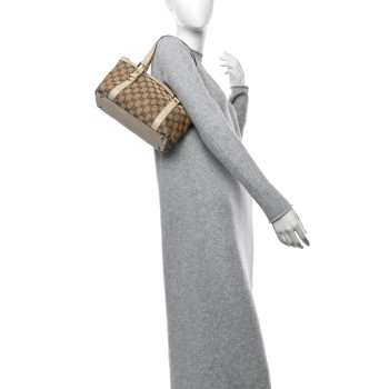 GUCCI Monogram Small Abbey Tote Off White