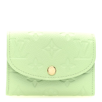 LOUIS VUITTON LV X TM Empreinte Rosalie Coin Purse Green Tea