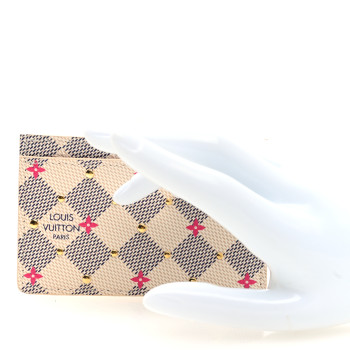 LOUIS VUITTON Damier Azur Studded Card Holder