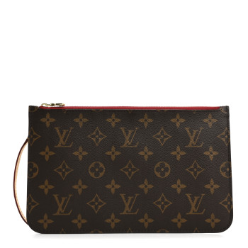 LOUIS VUITTON Monogram Neverfull MM GM Pochette Cherry