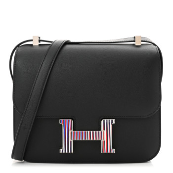 HERMES Grained Monsieur Optique Enamel Constance 24 Black