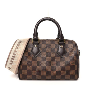 LOUIS VUITTON Damier Ebene Speedy Bandouliere 20