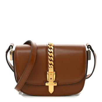 GUCCI Azalea Calfskin Mini Sylvie 1969 Flap Messenger Bag Cuir