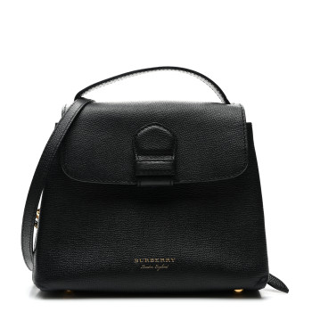 BURBERRY Derby Calfskin House Check Small Camberley Black