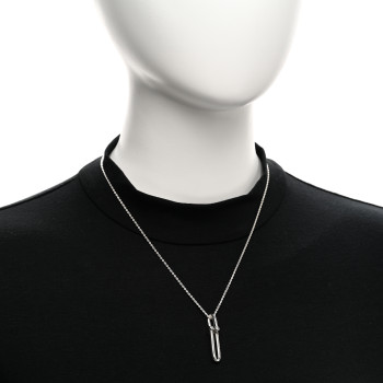 TIFFANY Sterling Silver HardWear Link Pendant Necklace