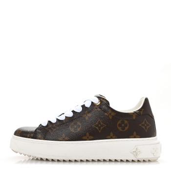 LOUIS VUITTON Patent Monogram Frontrow Sneakers 37