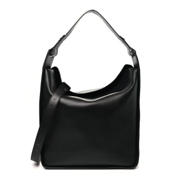 BALENCIAGA Calfskin Logo Embossed Tool 2.0 North-South Tote Black