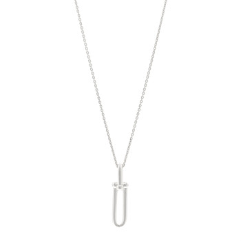 TIFFANY Sterling Silver HardWear Link Pendant Necklace