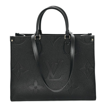 LOUIS VUITTON Empreinte Monogram Giant Onthego MM Black
