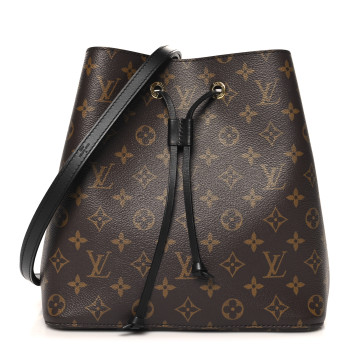 LOUIS VUITTON Monogram Neonoe MM Black