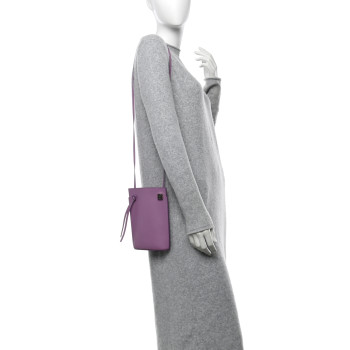 LOEWE Smooth Calfskin Dice Pocket Purple