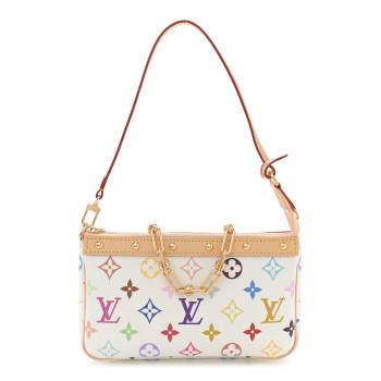 LOUIS VUITTON LV X TM Monogram Multicolor Pochette Accessories White