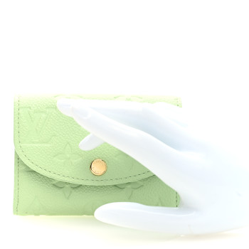LOUIS VUITTON LV X TM Empreinte Rosalie Coin Purse Green Tea
