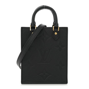 LOUIS VUITTON Empreinte Monogram Giant Petit Sac Plat Black