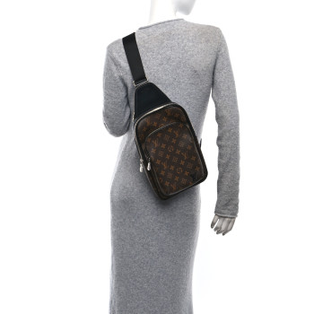 LOUIS VUITTON Monogram Macassar Avenue Sling Bag