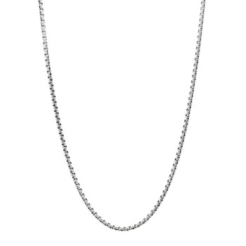 DAVID YURMAN Sterling Silver 2.7mm Small Box Chain Necklace 18"