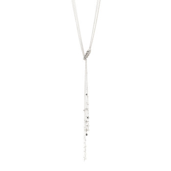 JOHN HARDY Sterling Silver Sapphire Legends Naga Dragon Lariat Necklace