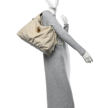 GUCCI Guccissima Medium Hysteria Tote Ivory