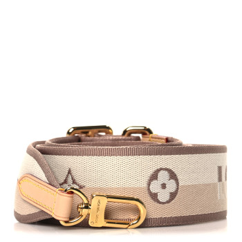 LOUIS VUITTON Jacquard Speedy Bandouliere 20 Shoulder Strap Beige