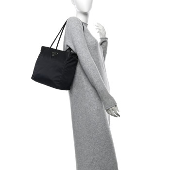 PRADA Tessuto Nylon Shoulder Bag Black