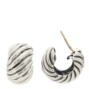 DAVID YURMAN Sterling Silver Cable Classics Hoop Earrings