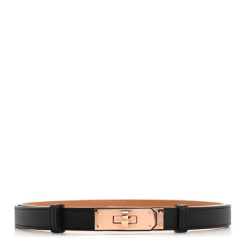 HERMES Epsom Kelly Belt Black