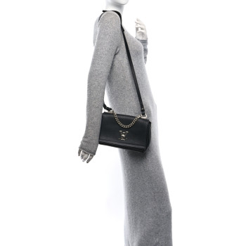 LOUIS VUITTON Calfskin Lockme II Chain Bag BB Black