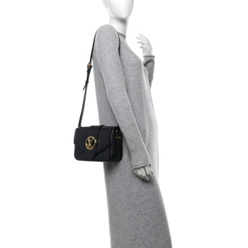 LOUIS VUITTON Smooth Calfskin LV Pont 9 Black