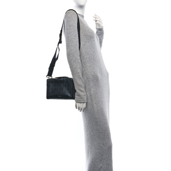 CHRISTIAN DIOR Canvas CD Diamond Lingot 22 Bag Black