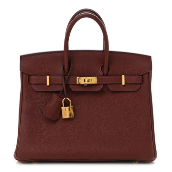 HERMES Togo Birkin 25 Rouge H